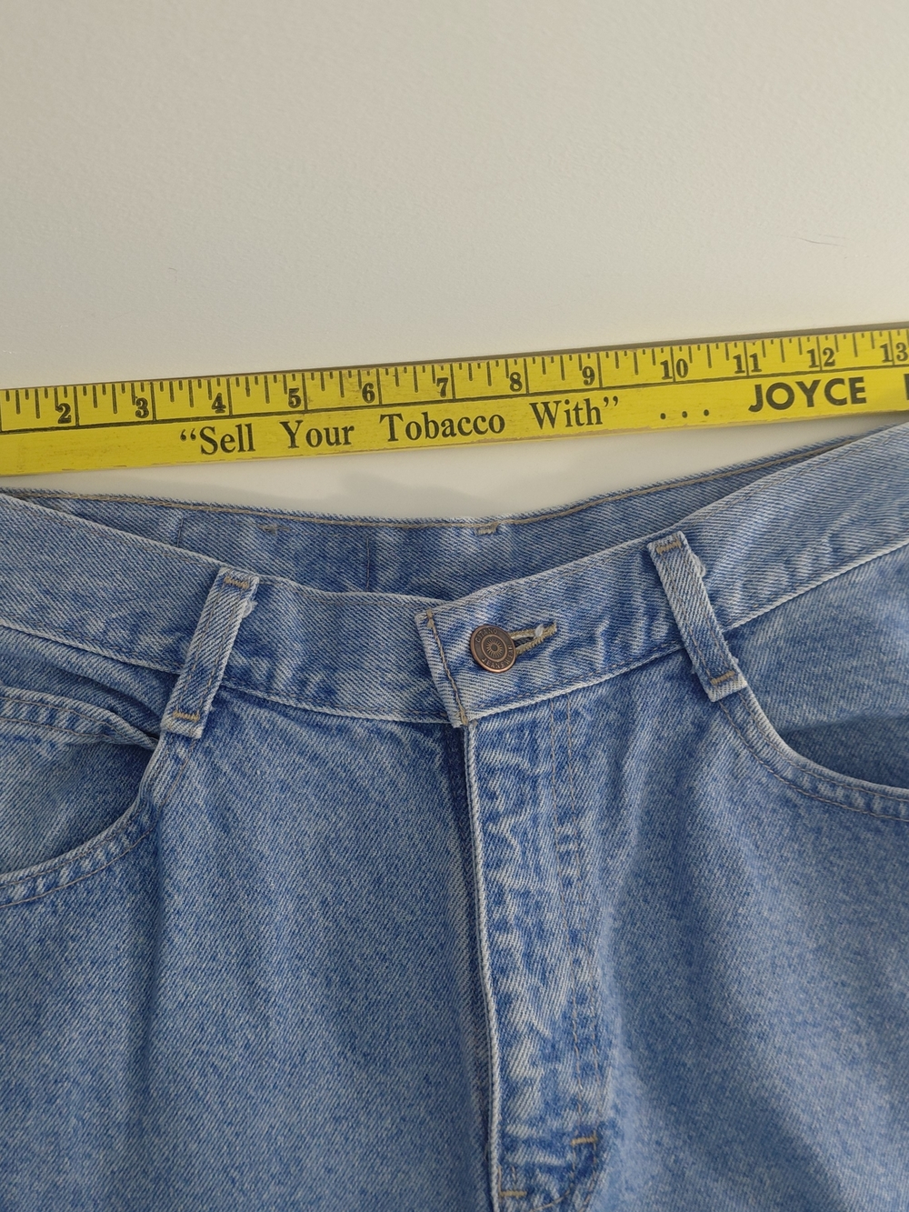 VTG Gitano Light Blue Pleated High-waist Mom Jeans 28x29 - Picture 7 of 9